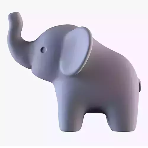Elephant Baby 3D print model