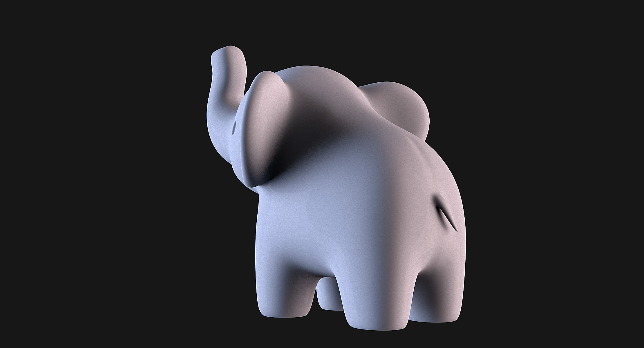 Elephant Baby 3D print model_8