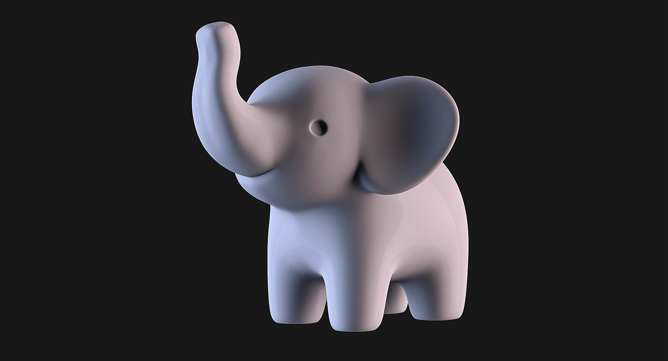 Elephant Baby 3D print model_2