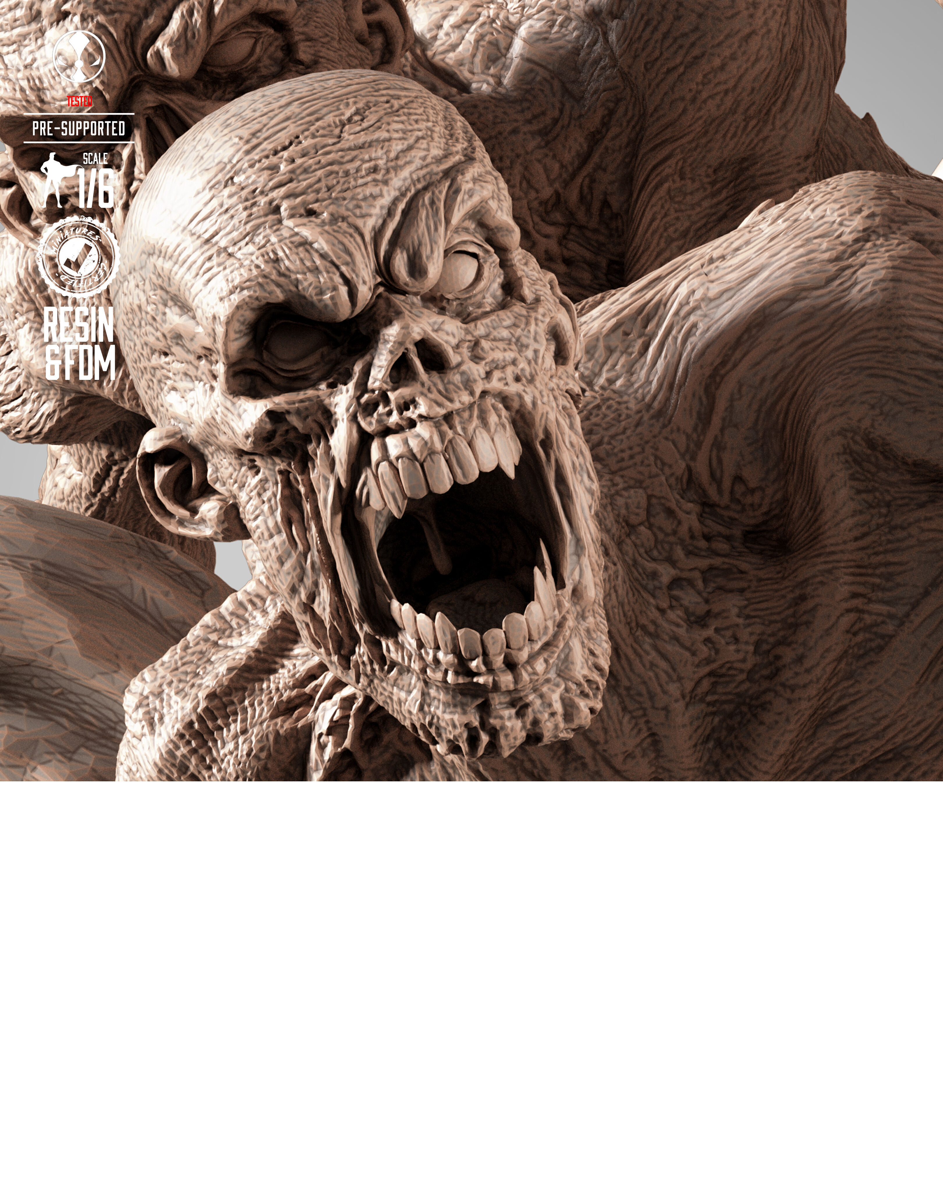 B3DSERK Omega Spawn Sculpture 3D print model_22