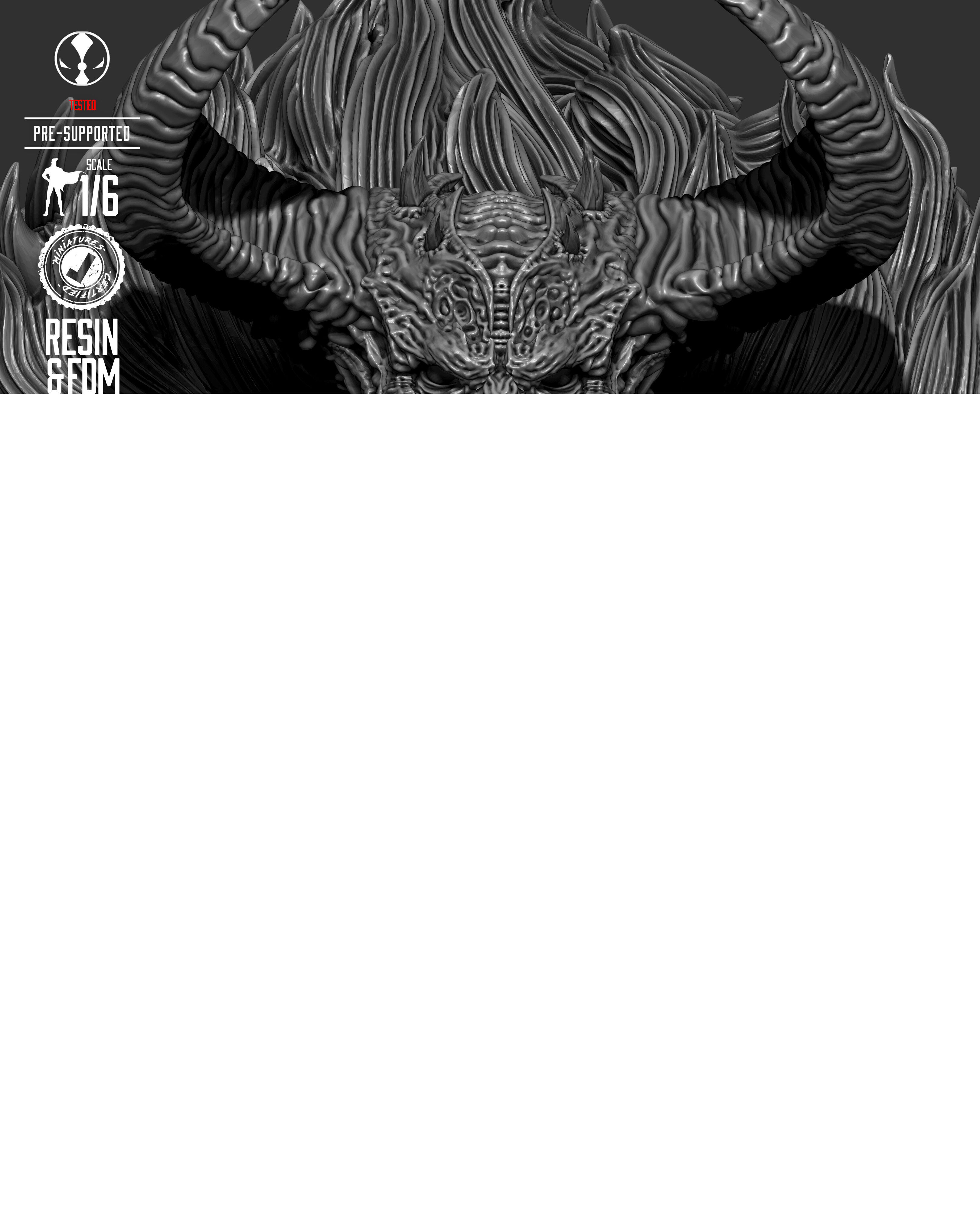 B3DSERK Omega Spawn Sculpture 3D print model_43