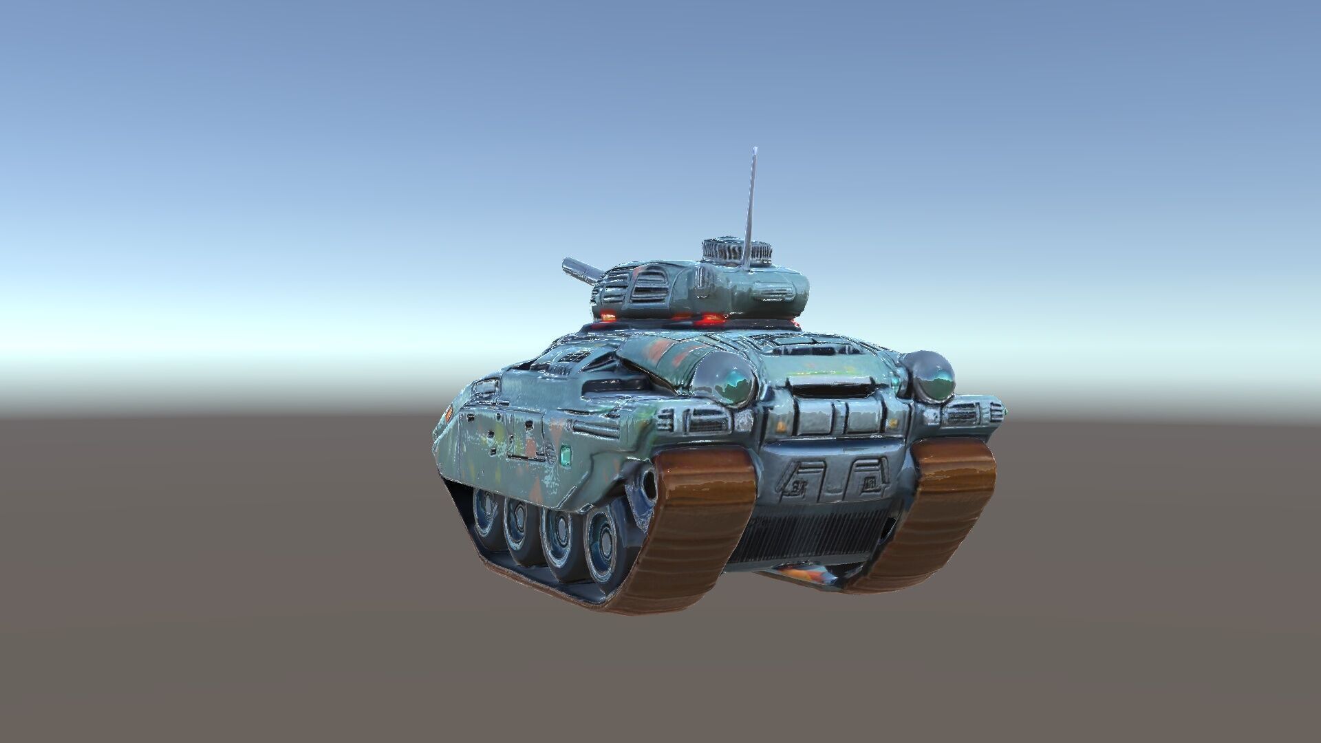 Futuristic Combat Tank Model Pack Low-poly 3D model_34