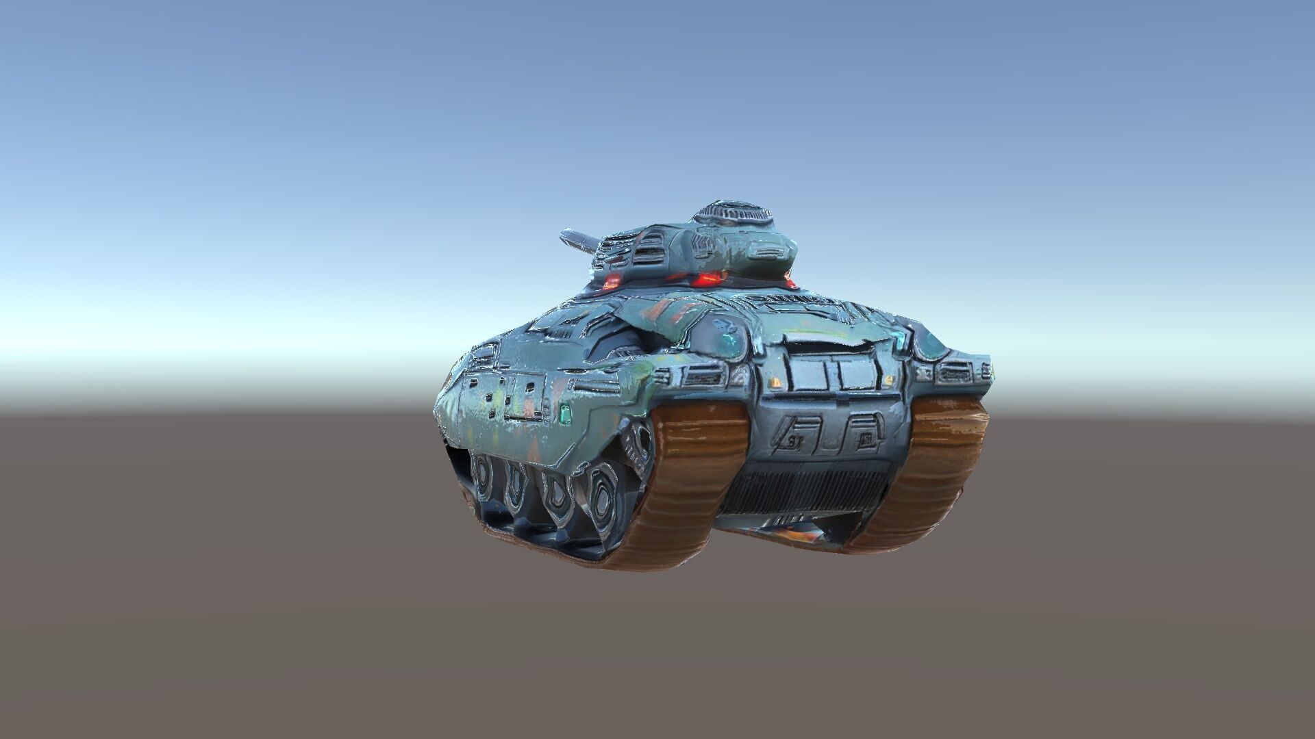 Futuristic Combat Tank Model Pack Low-poly 3D model_35