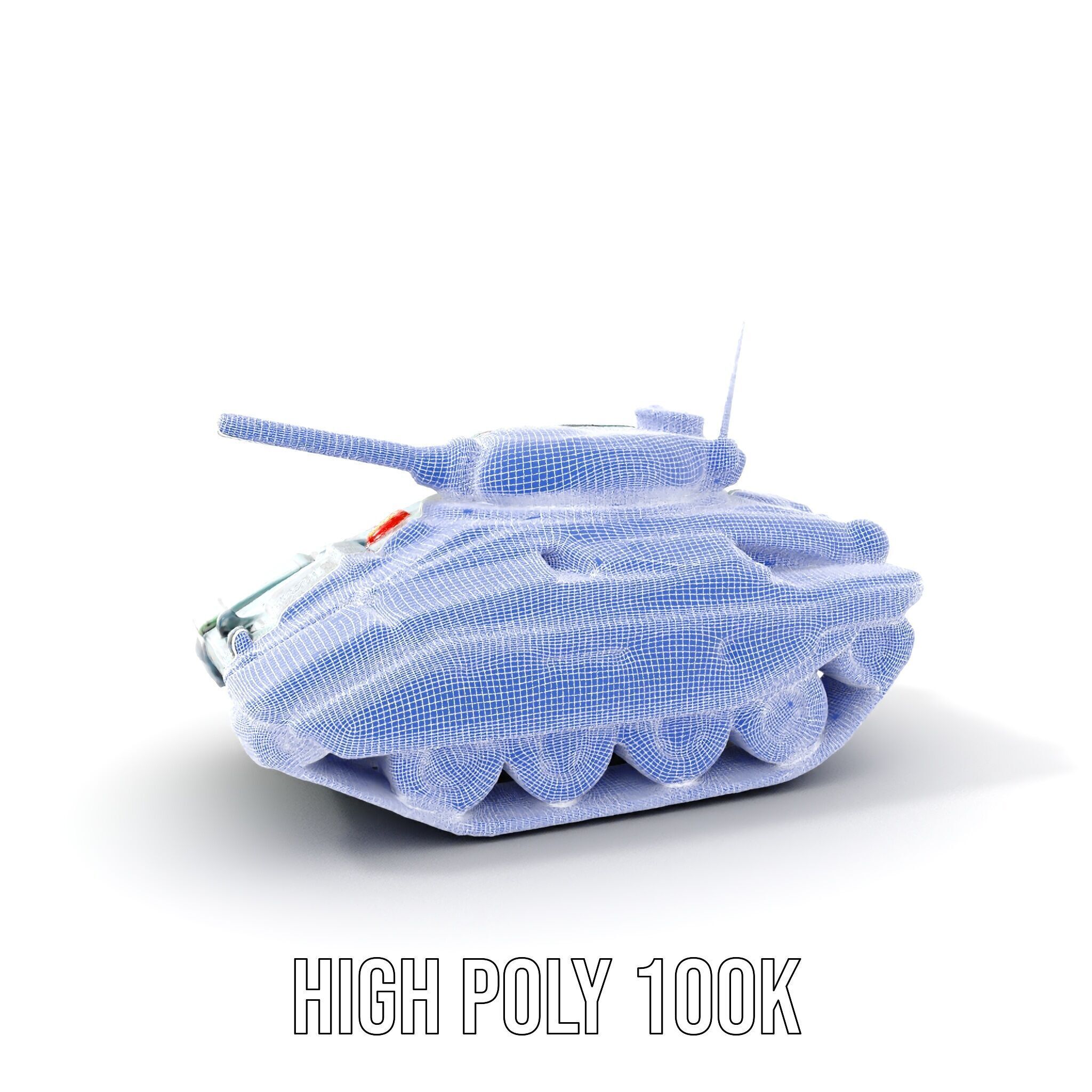 Futuristic Combat Tank Model Pack Low-poly 3D model_5