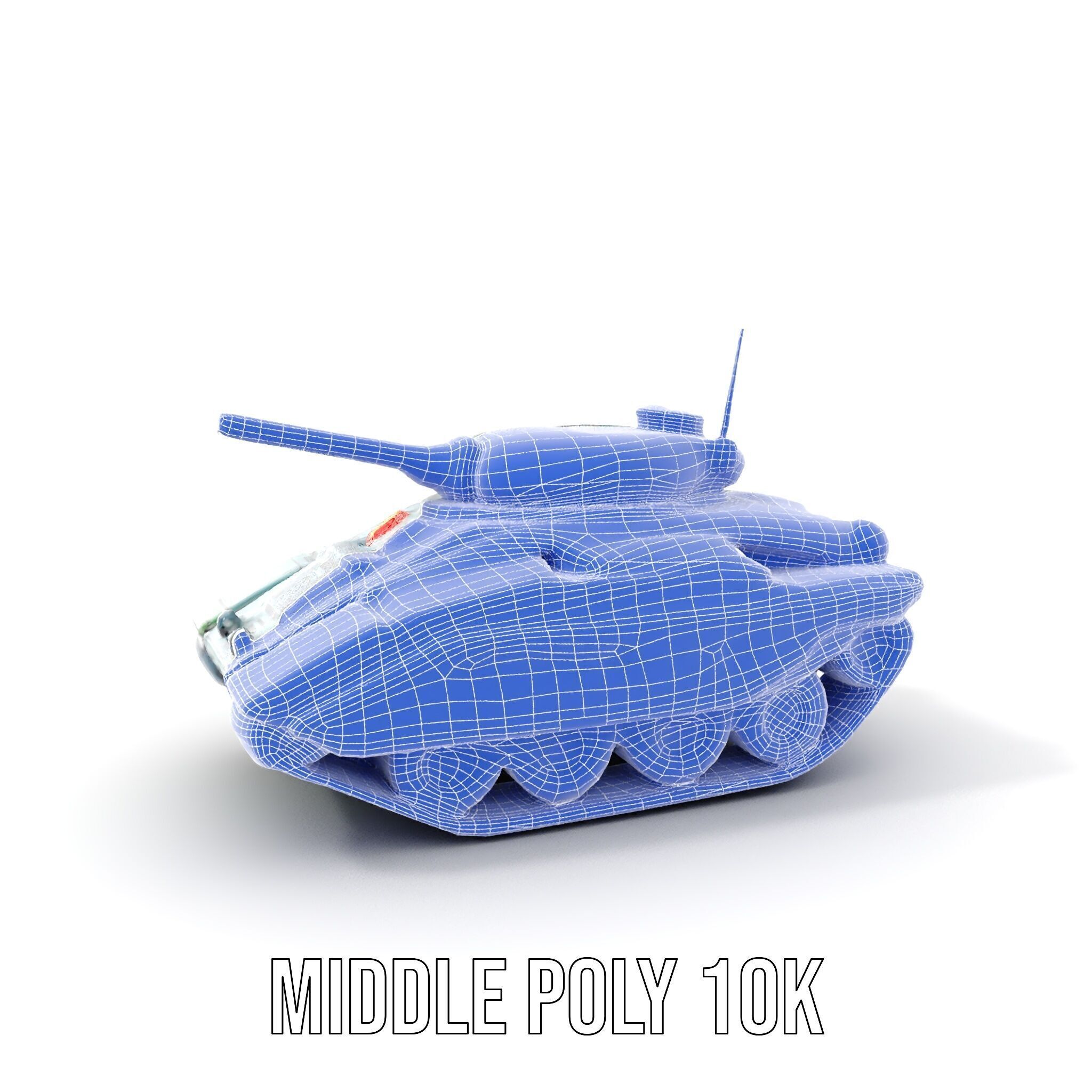 Futuristic Combat Tank Model Pack Low-poly 3D model_18