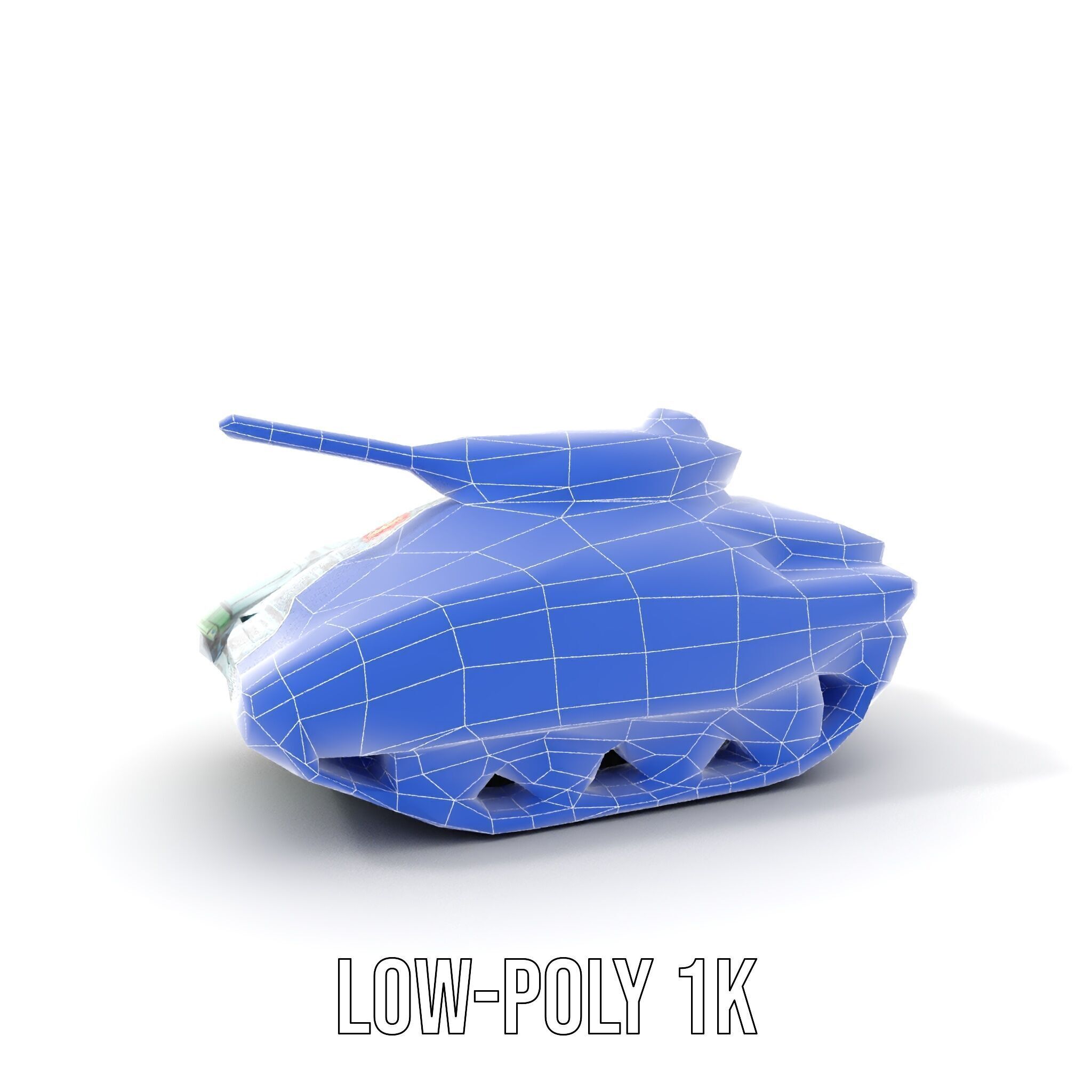 Futuristic Combat Tank Model Pack Low-poly 3D model_27