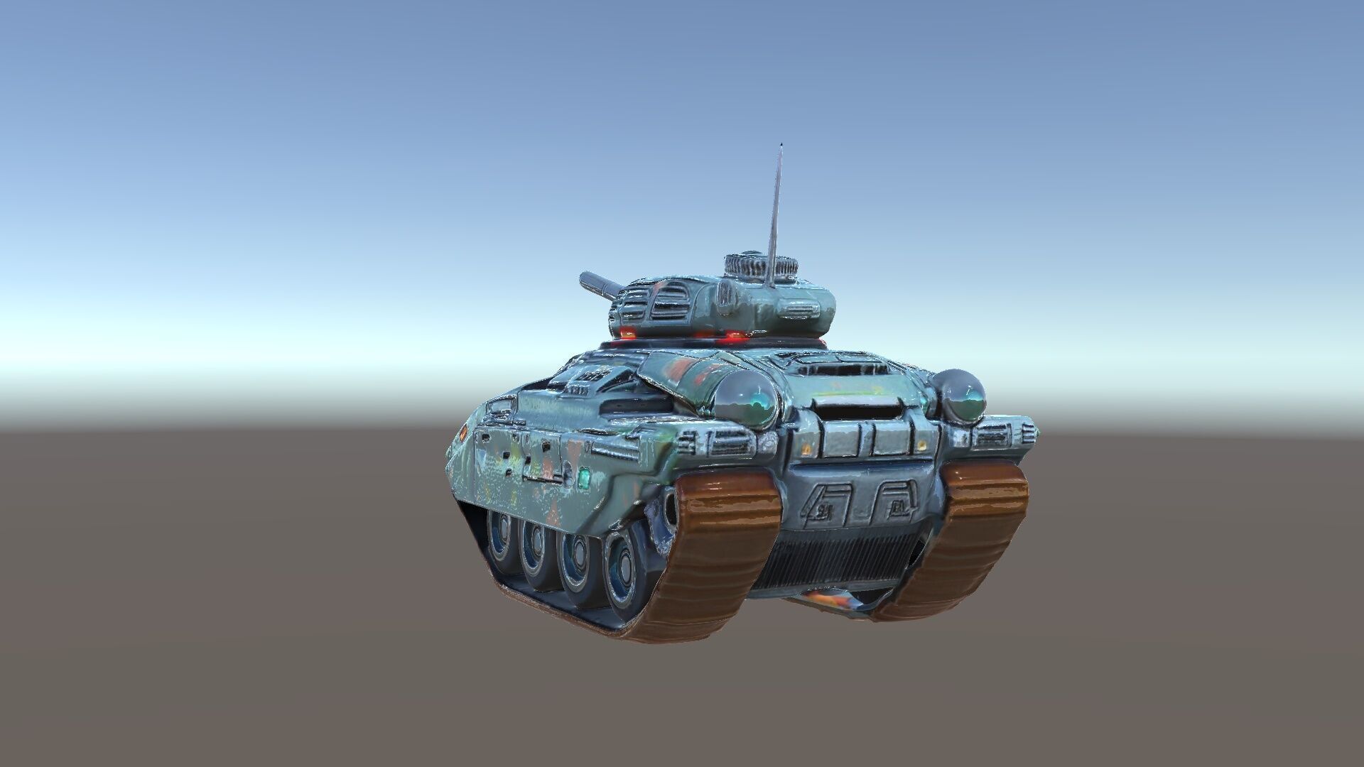 Futuristic Combat Tank Model Pack Low-poly 3D model_6