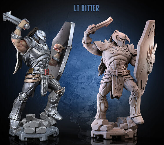 Lt Bitter 3D print model
