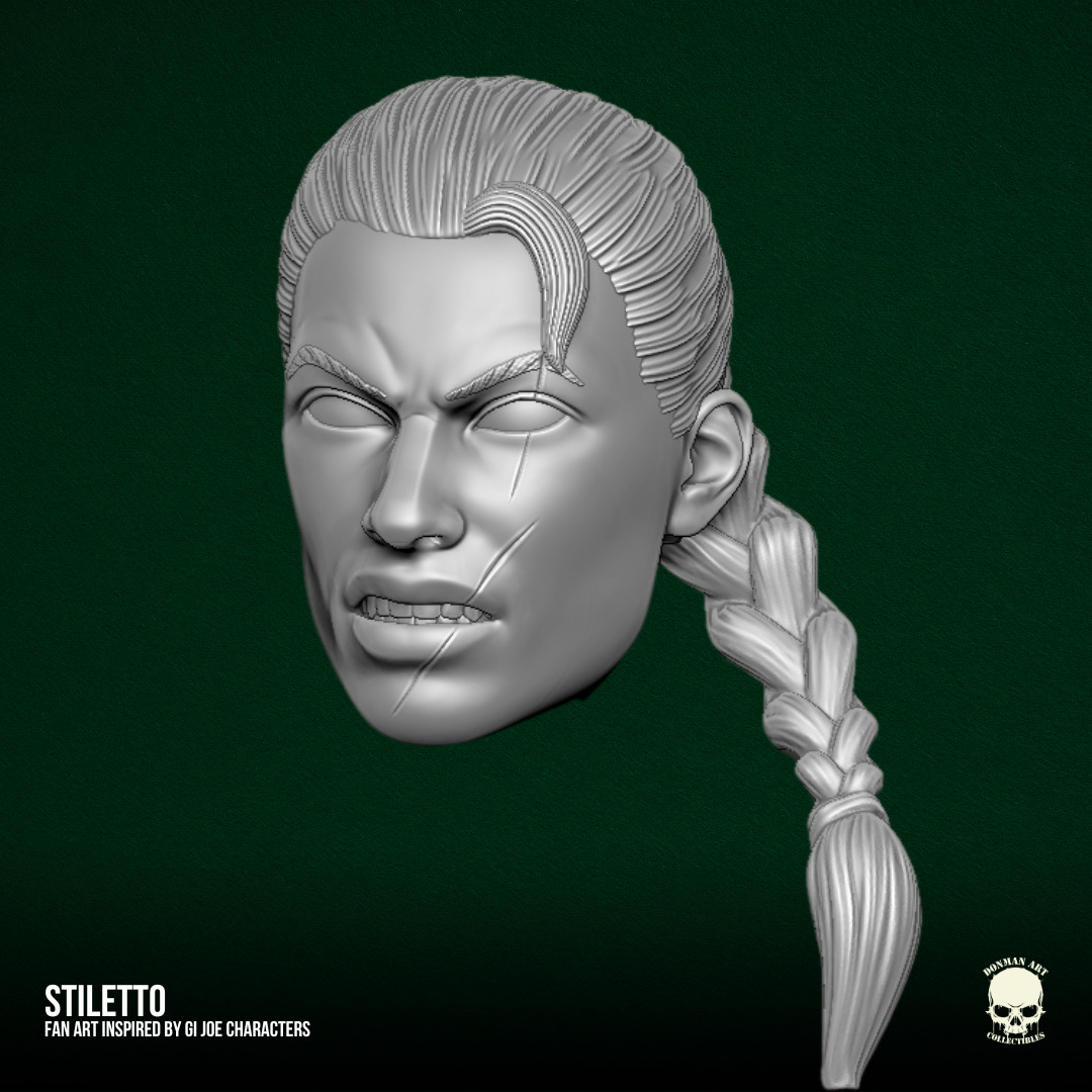 Stiletto GI Joe Fan Art STL Files For Action Figures 3D print model_29