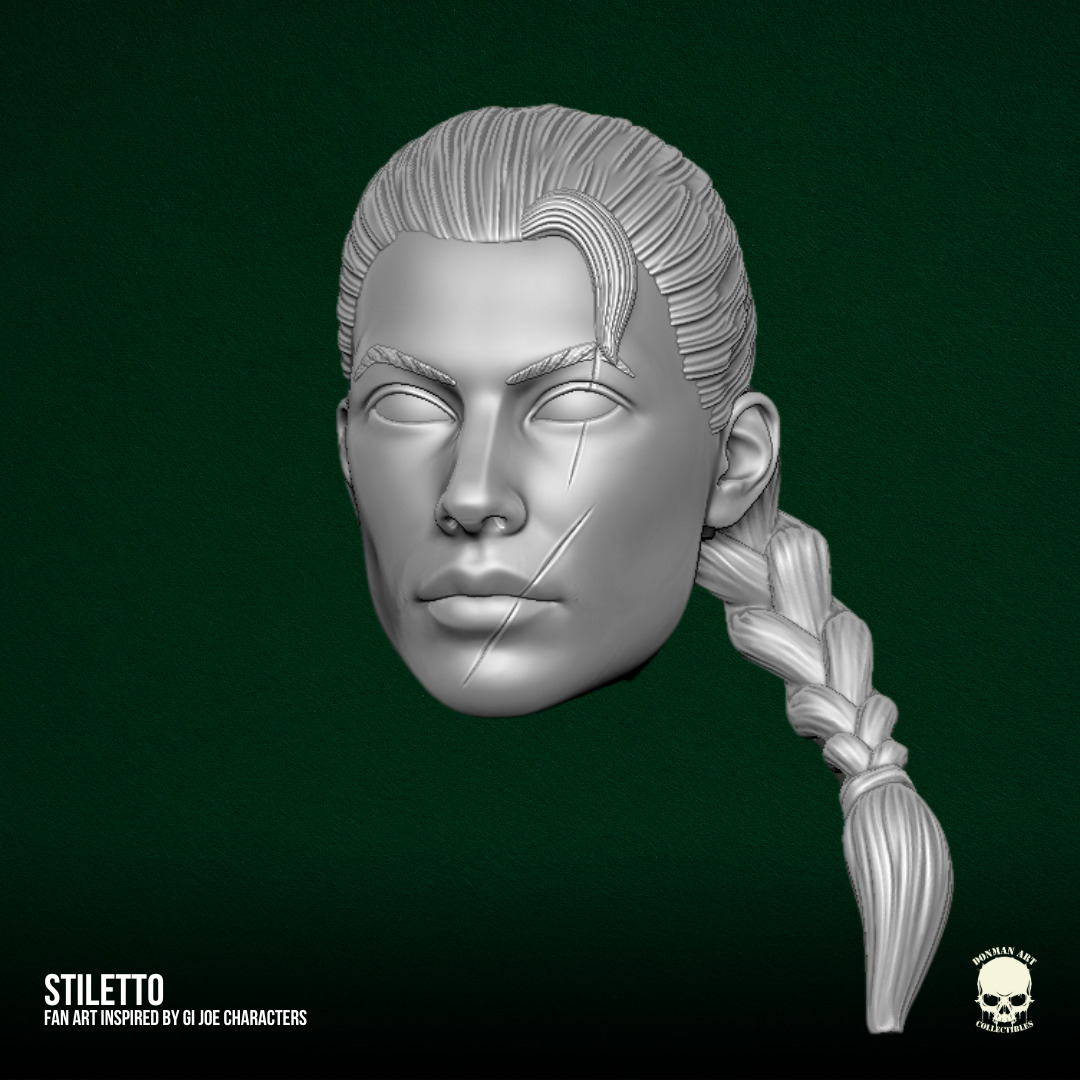 Stiletto GI Joe Fan Art STL Files For Action Figures 3D print model_6