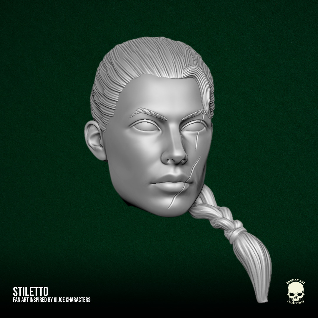 Stiletto GI Joe Fan Art STL Files For Action Figures 3D print model_28