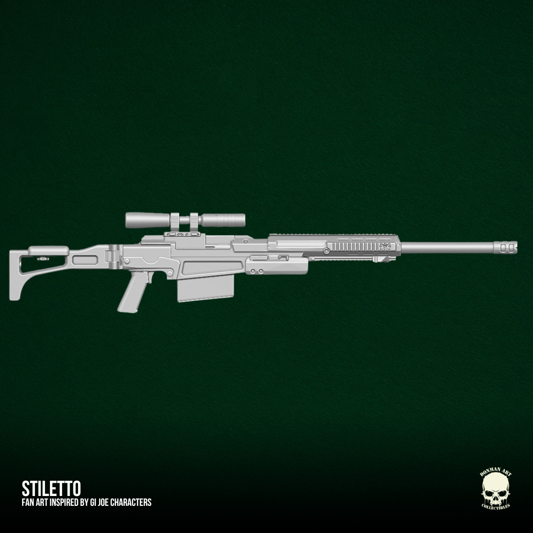 Stiletto GI Joe Fan Art STL Files For Action Figures 3D print model_10