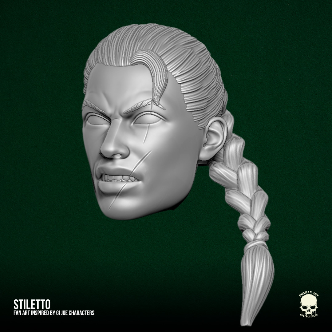 Stiletto GI Joe Fan Art STL Files For Action Figures 3D print model_31