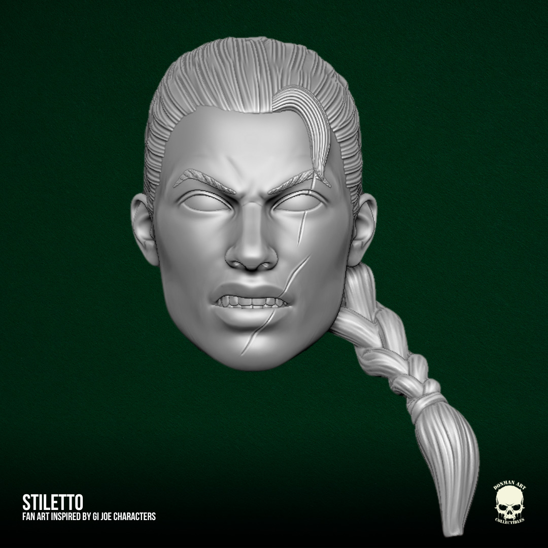 Stiletto GI Joe Fan Art STL Files For Action Figures 3D print model_2