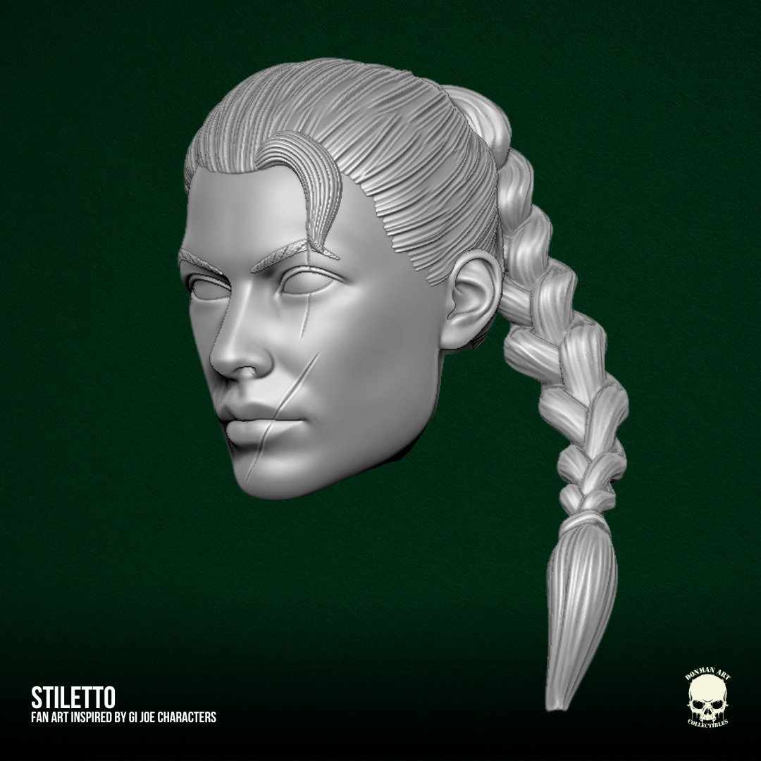 Stiletto GI Joe Fan Art STL Files For Action Figures 3D print model_18