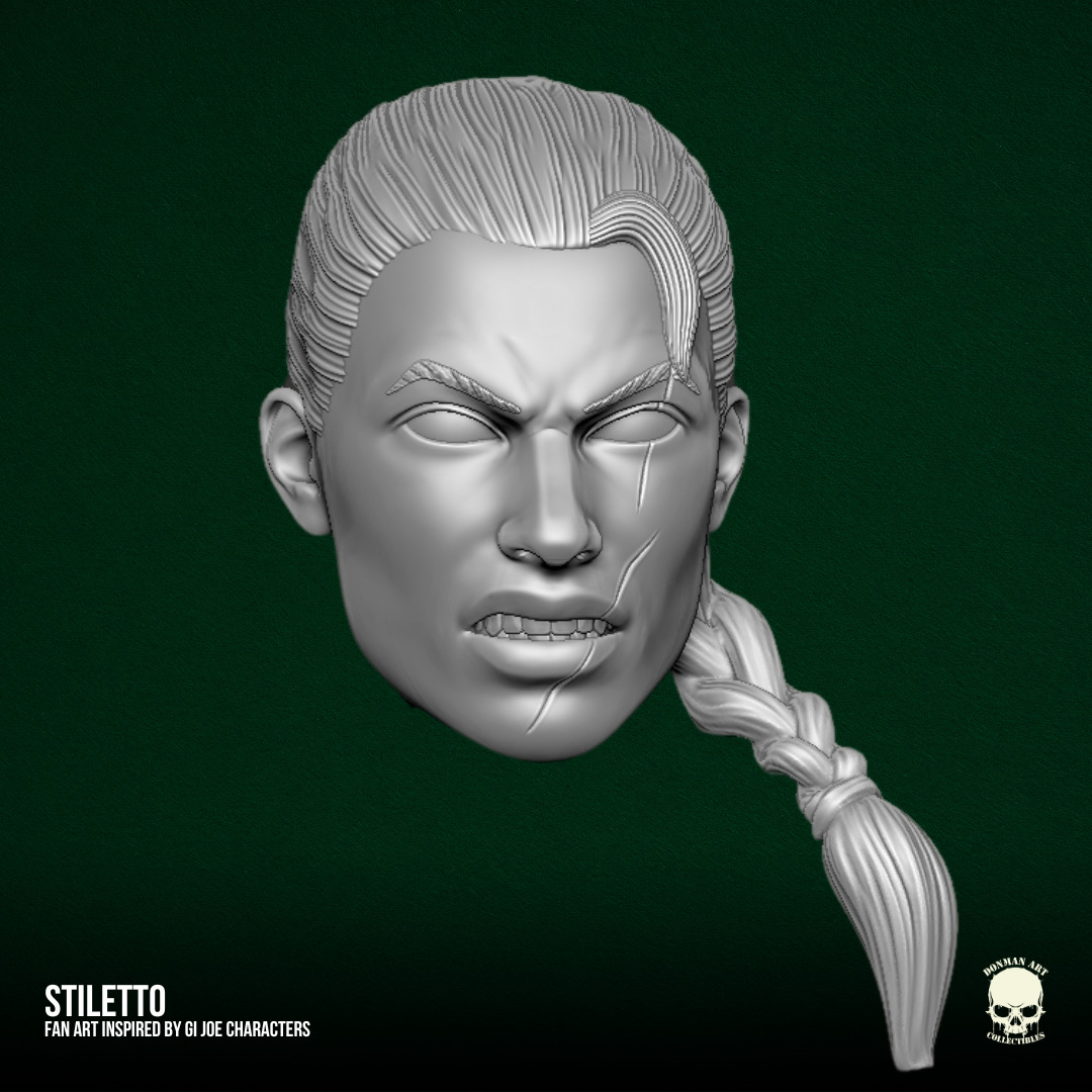 Stiletto GI Joe Fan Art STL Files For Action Figures 3D print model_13