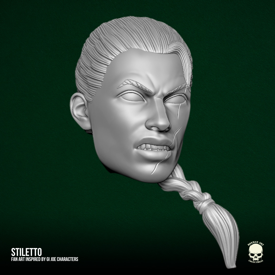 Stiletto GI Joe Fan Art STL Files For Action Figures 3D print model_19