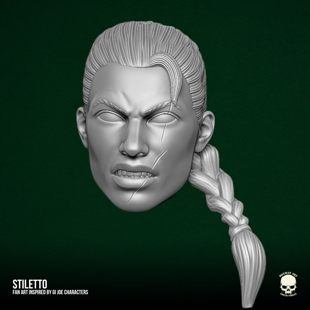 Stiletto GI Joe Fan Art STL Files For Action Figures 3D print model_25