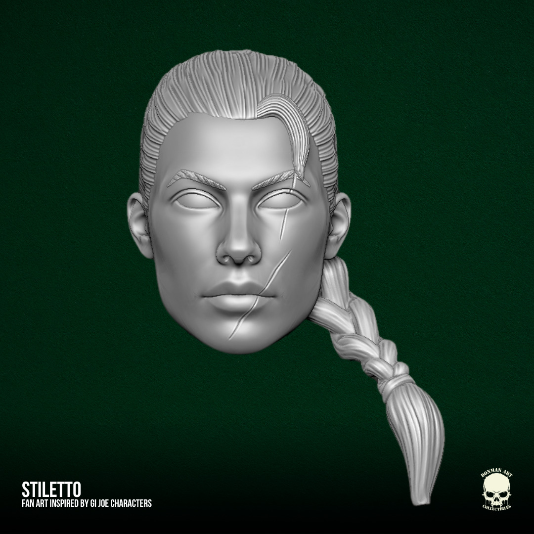 Stiletto GI Joe Fan Art STL Files For Action Figures 3D print model_1