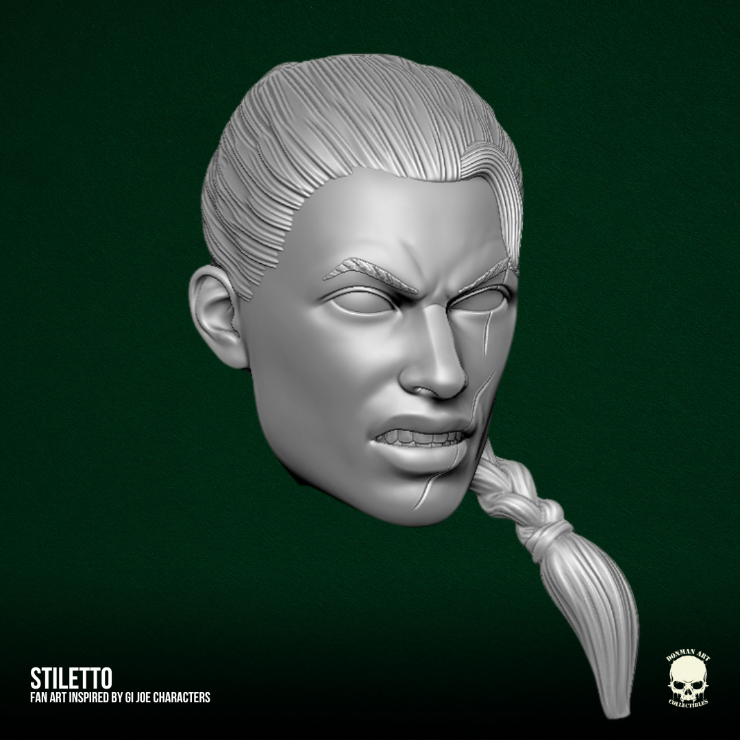 Stiletto GI Joe Fan Art STL Files For Action Figures 3D print model_7