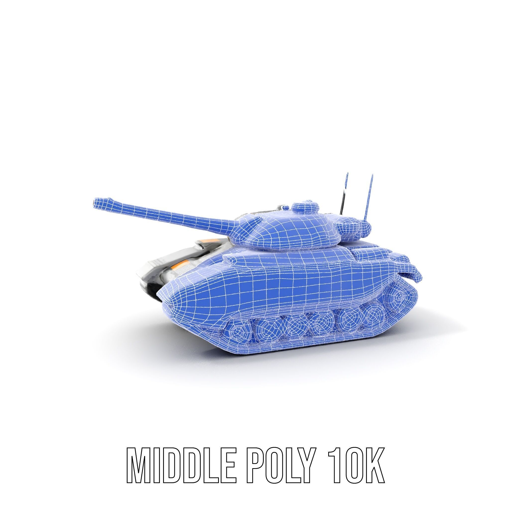 Futuristic Tank D Model Pack Low-poly 3D model_20