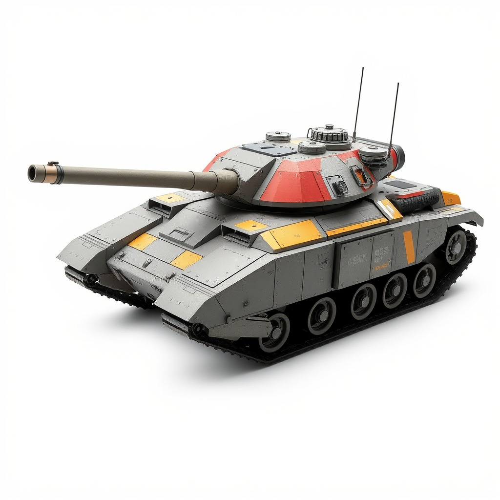 Futuristic Tank D Model Pack Low-poly 3D model_3