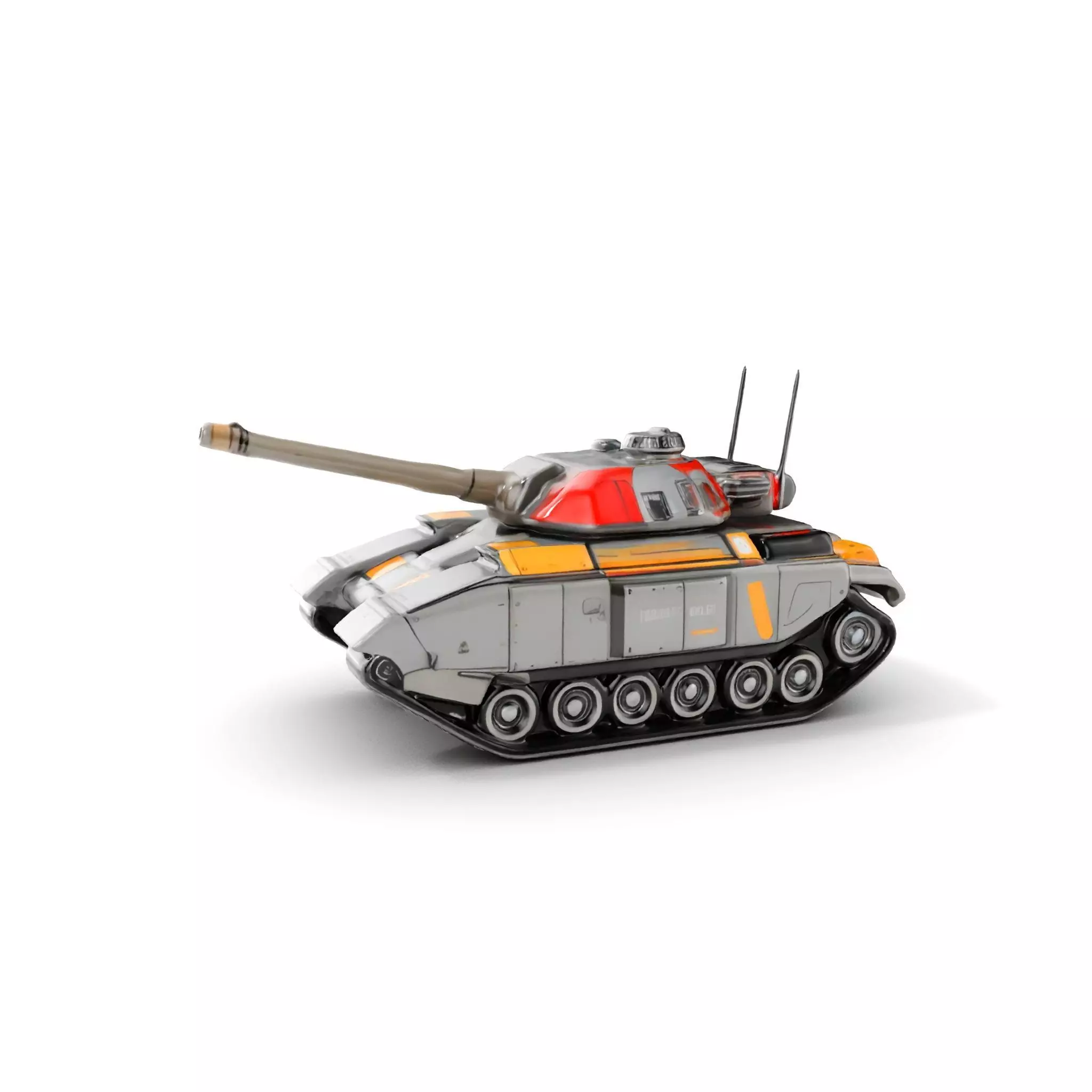 Futuristic Tank D Model Pack Low-poly 3D model_0