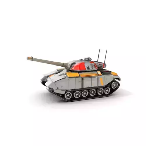 Futuristic Tank D Model Pack Low-poly 3D model
