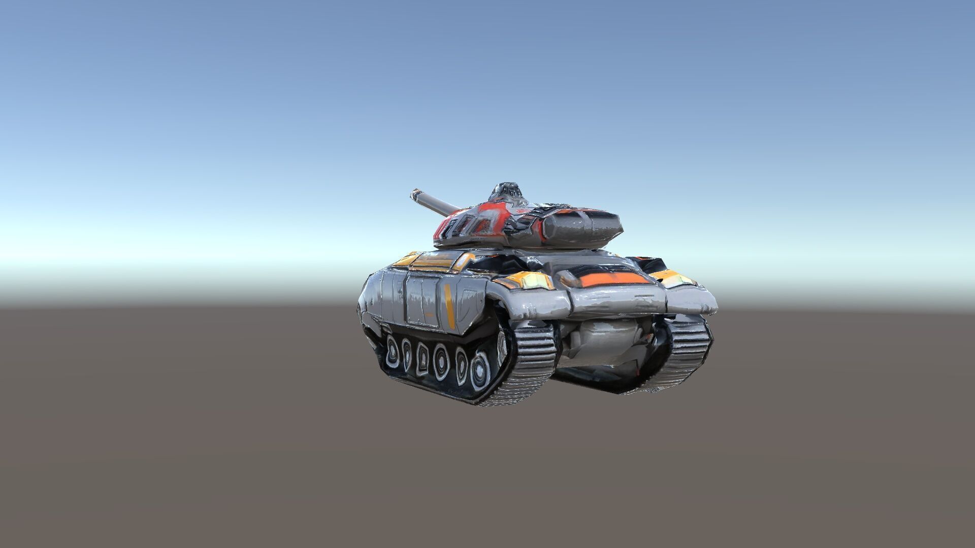 Futuristic Tank D Model Pack Low-poly 3D model_36