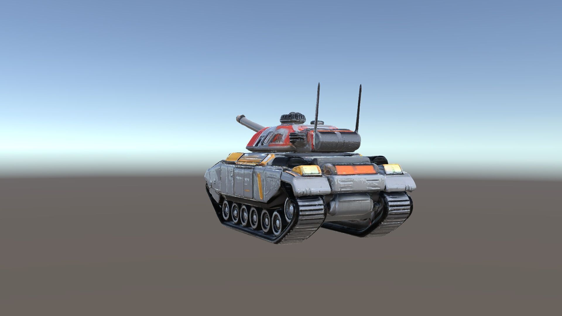Futuristic Tank D Model Pack Low-poly 3D model_6