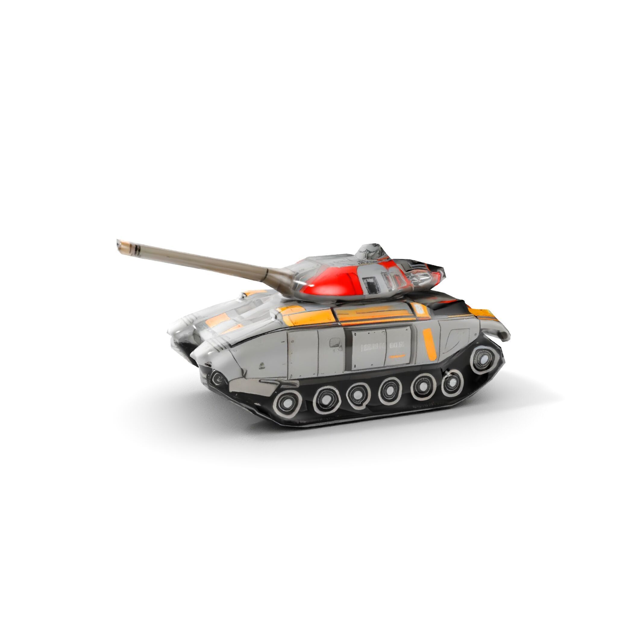 Futuristic Tank D Model Pack Low-poly 3D model_8