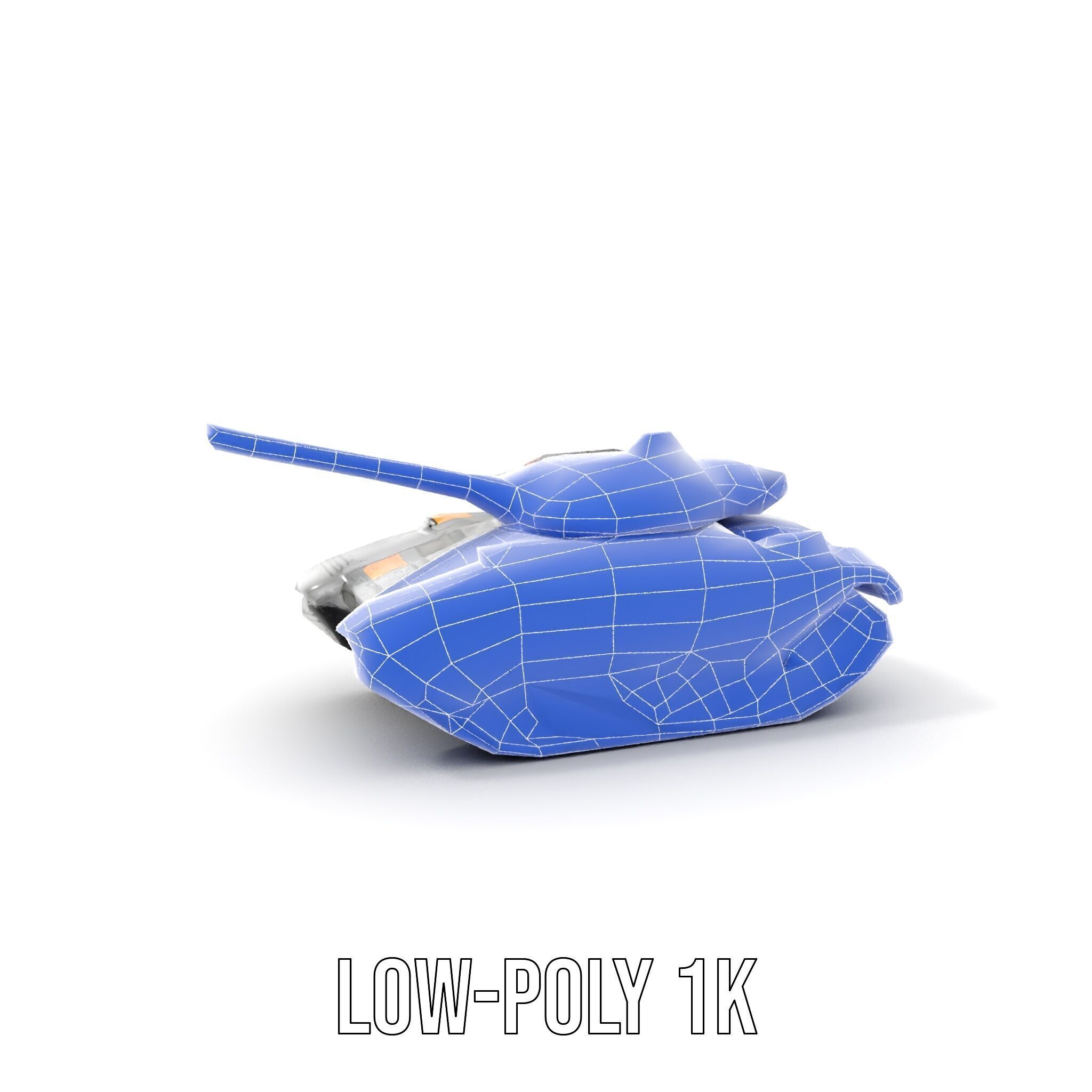 Futuristic Tank D Model Pack Low-poly 3D model_17