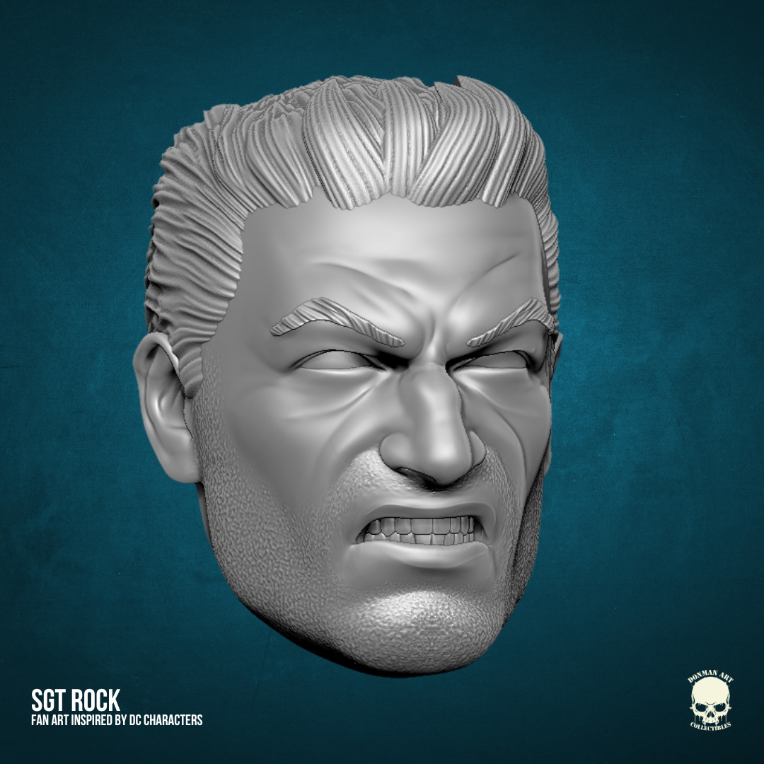 SGT Rock DC Fan Art STL Files 3D print model_2