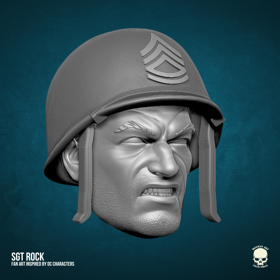 SGT Rock DC Fan Art STL Files 3D print model_12