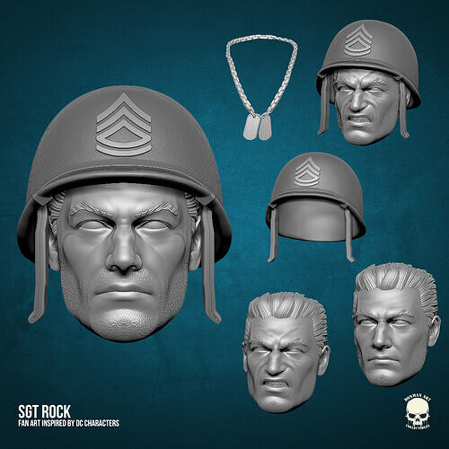 SGT Rock DC Fan Art STL Files 3D print model