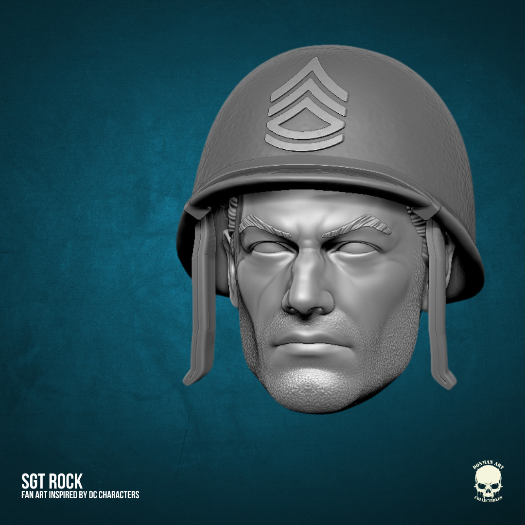SGT Rock DC Fan Art STL Files 3D print model_5