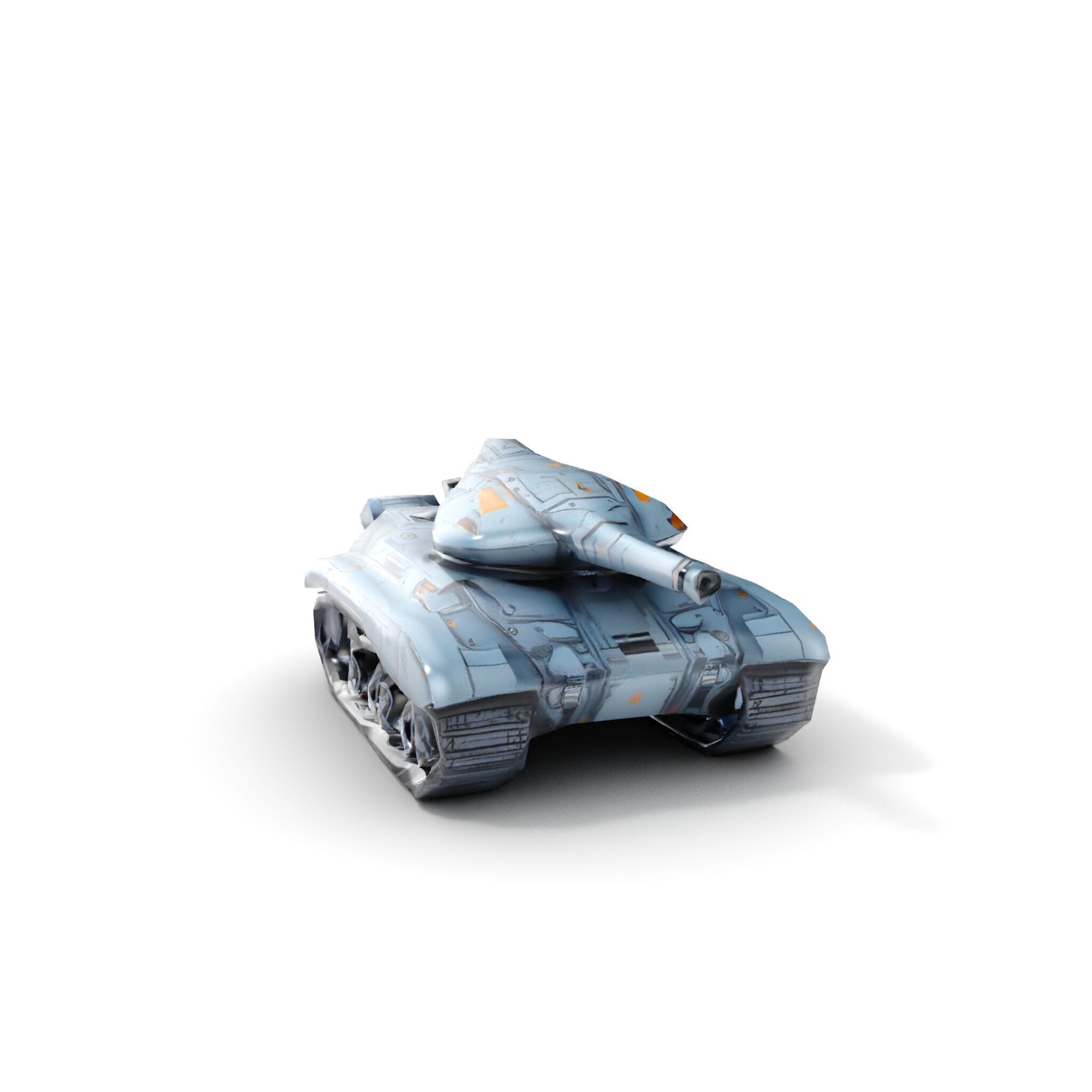 Futuristic Battle Tank Model Pack for Rendering and Games Low-poly 3D model_24