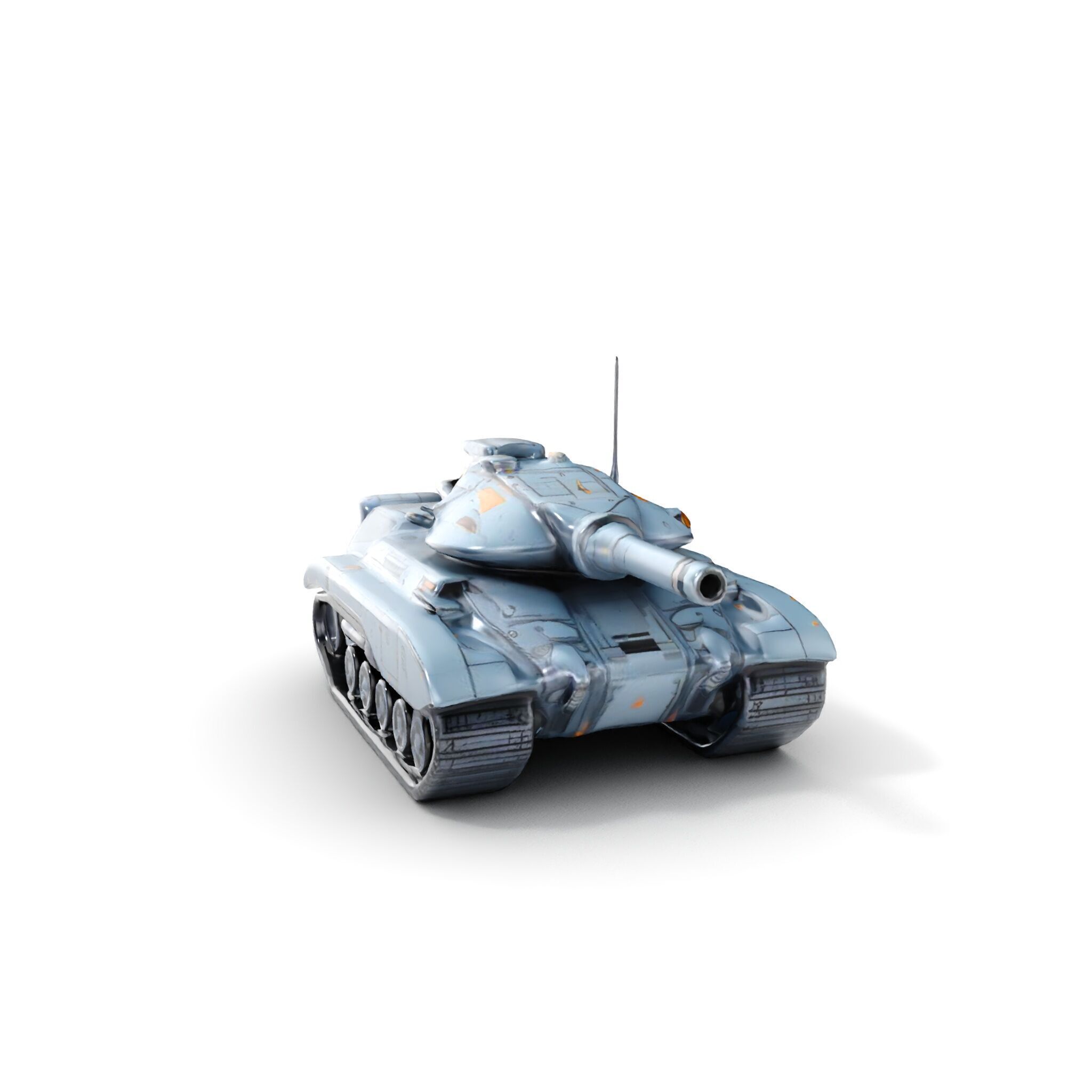Futuristic Battle Tank Model Pack for Rendering and Games Low-poly 3D model_13