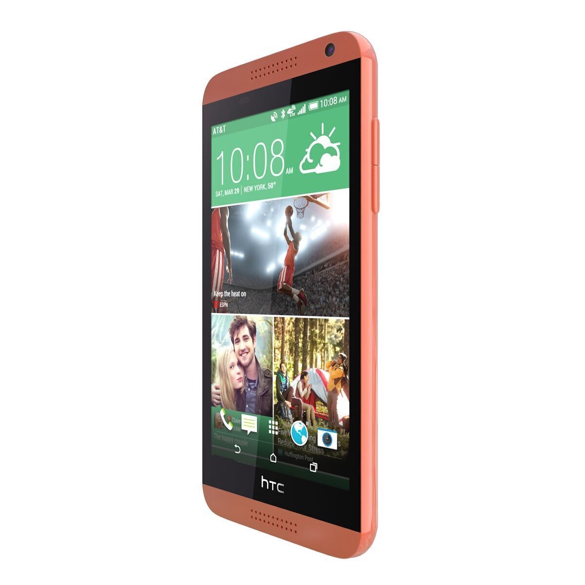Htc desire 610 Red 3D model_5