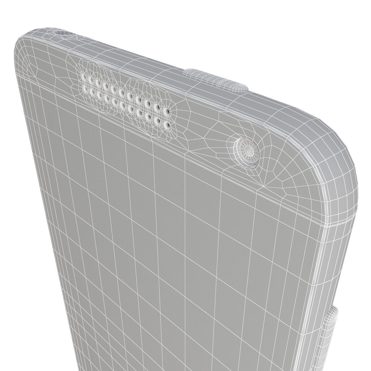 Htc desire 610 Red 3D model_12