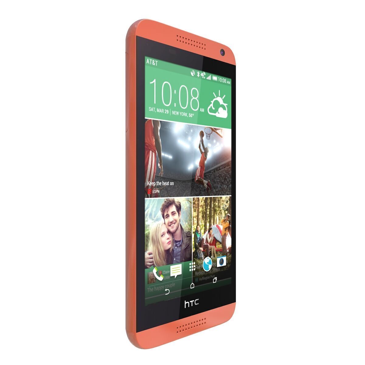 Htc desire 610 Red 3D model_6