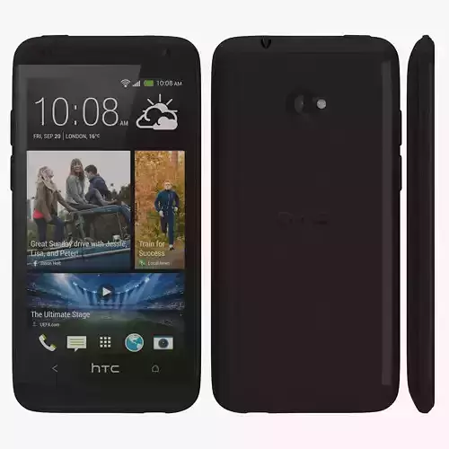 htc desire 601 black 3D model