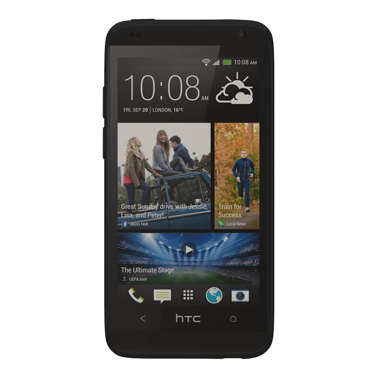 htc desire 601 black 3D model_3