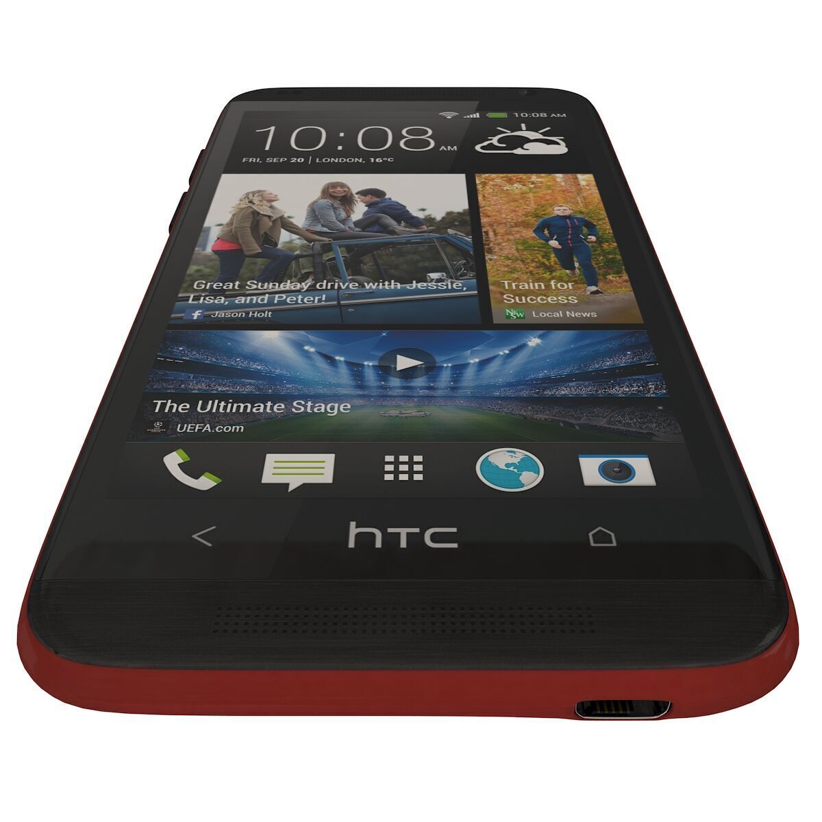 HTC Desire 601 RED 3D model_6