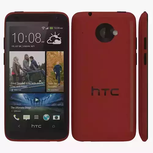 HTC Desire 601 RED 3D model