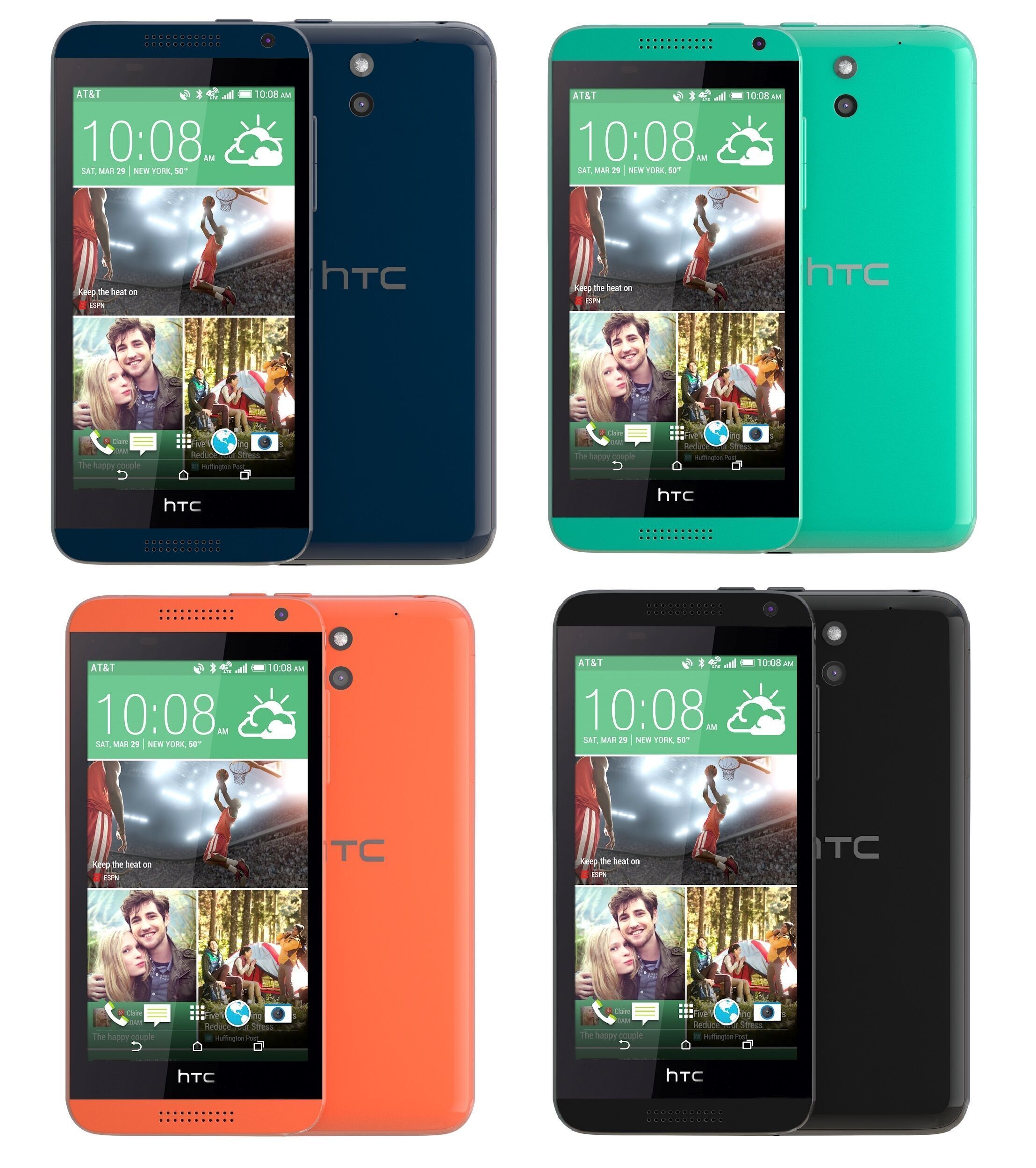 Htc desire 610 all color 3D model_11