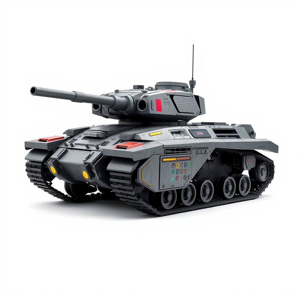Futuristic Tank D Model Pack Low-poly 3D model_3