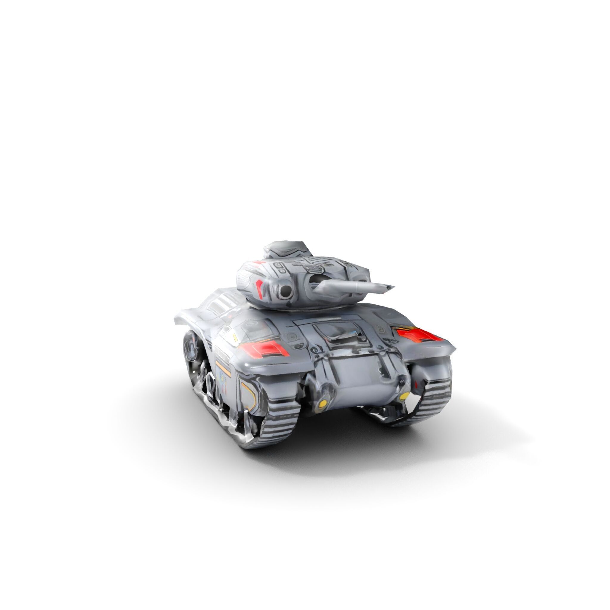 Futuristic Tank D Model Pack Low-poly 3D model_22