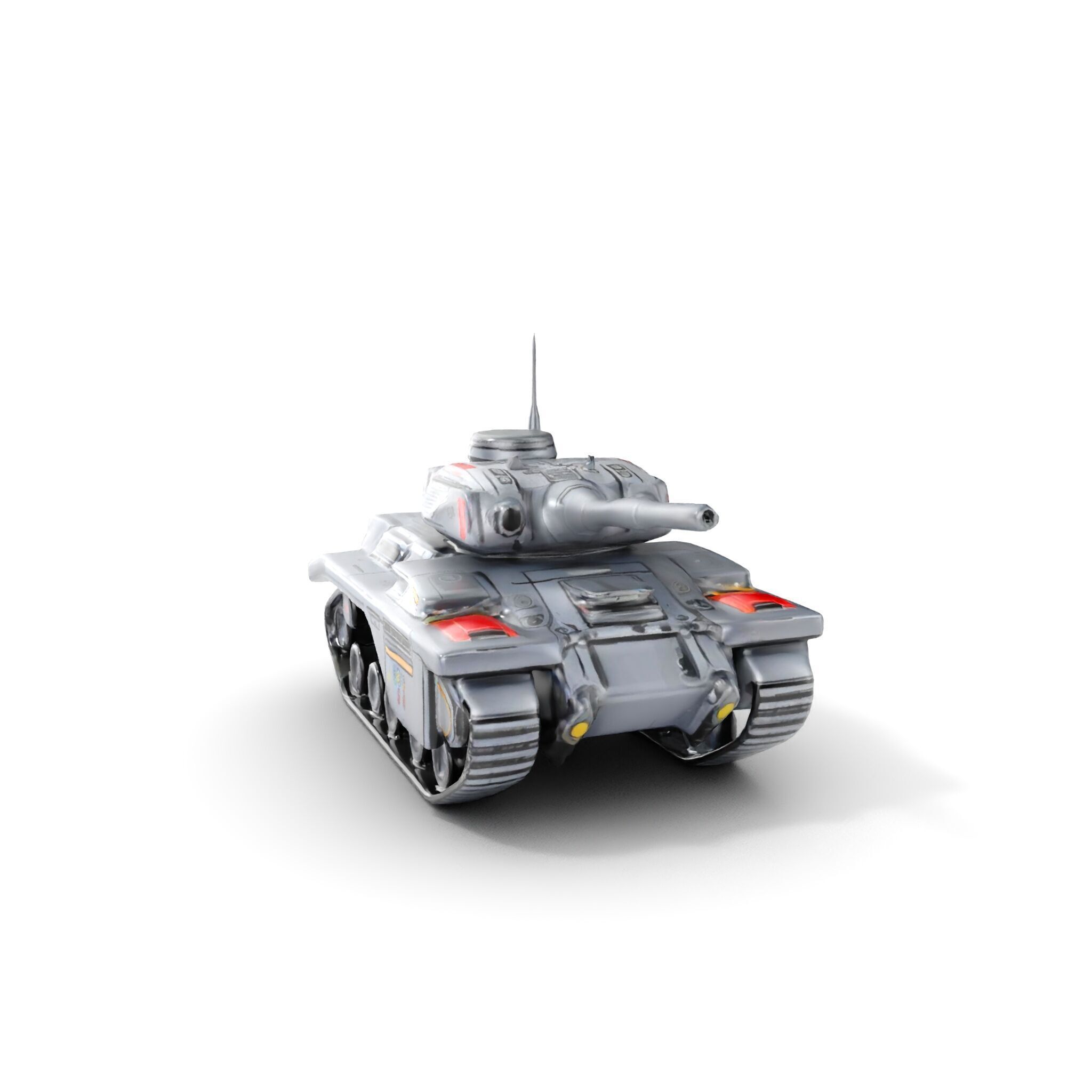 Futuristic Tank D Model Pack Low-poly 3D model_7