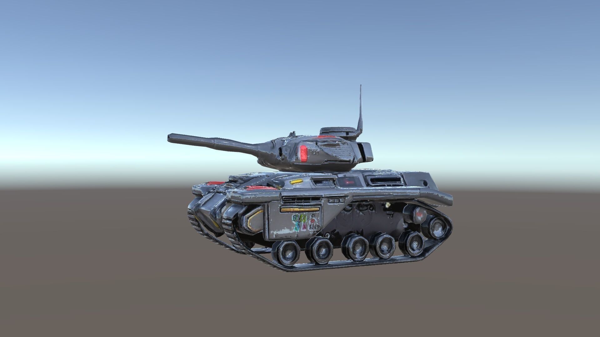 Futuristic Tank D Model Pack Low-poly 3D model_34